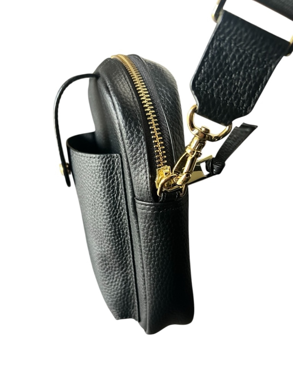 Bandolier Dillon Crossbody Bag in Black and Gold - Picture 8 of 16